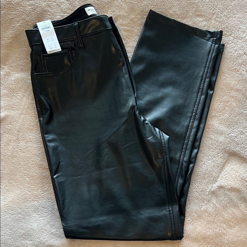 Abercrombie & Fitch Black Ultra High Rise Pants